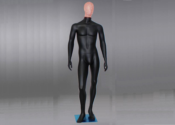 Fiberglass Full Body Men's Shop Display Mannequin With Iron Wire Head Eco Friendly supplier